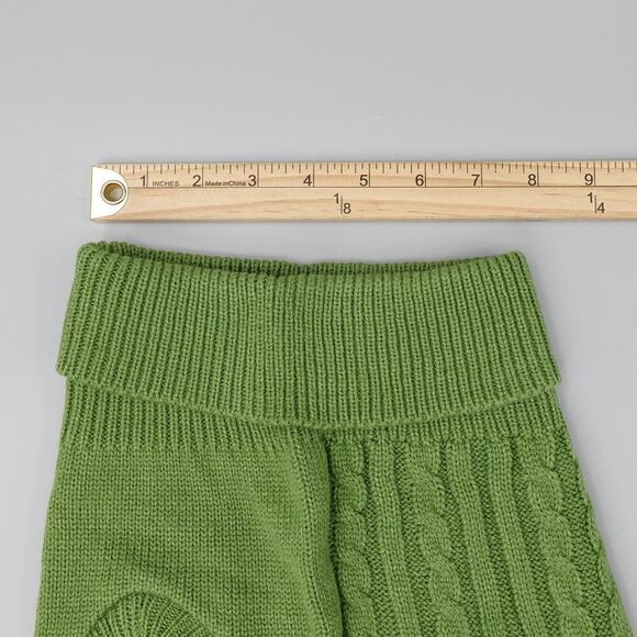 Pet Dog Sweater XL Green Cable Knit Turtleneck Christmas Holiday Winter - Picture 8 of 9